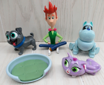 Disney Junior Puppy Dog Pals Bob Hissy Bingo Arf Arf Robot larger Figures  lot