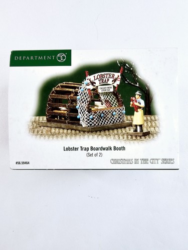 Department 56 Christmas In The City Series Lobster Trap Booth #59464 With Box - Picture 21 of 23