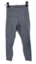 Lululemon Align Pant II Womens 4 High Rise Grey Heather 25 in Stretch Leggings 