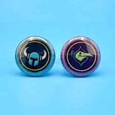 Shovel Knight + Plague Knight Figure Button Pin Set 1" Fangamer Gaming Merits