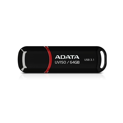 ADATA DashDrive UV150 64GB Flash Drive USB 3.1 Black