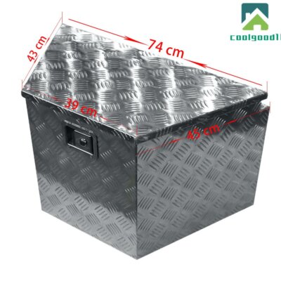 15-29 x 15 x 18 Aluminum Trailer Tongue Tool Box for Trailer Flatbed
