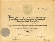 Lt Commander Captain Van Leer Kirkman USS Shaw WWI Navy Cross Signed Autograph