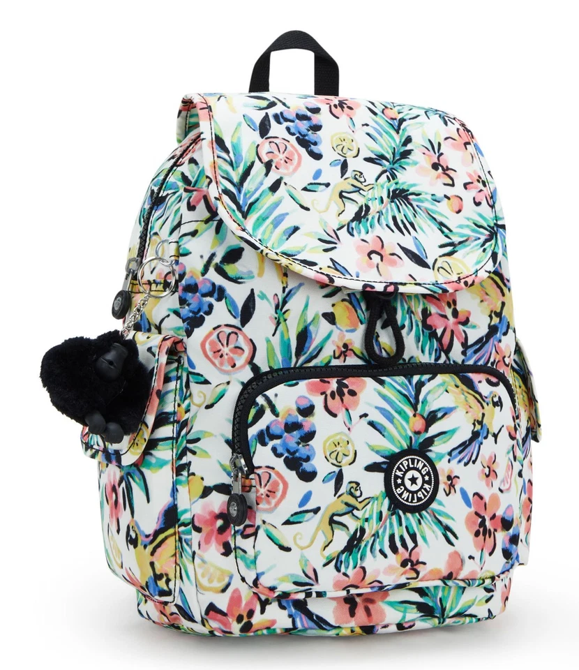 kipling Basic Print City Pack Mini Backpack S Rucksack Rucksack Cocktail Floral - Bild 2 von 4