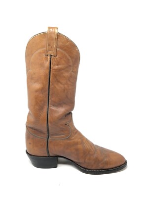 TONY LAMA Mens Cowboy Western Boots Size 8E Brown Leather