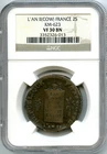 Convention (1792-1795) 2 Sols A La Libancia (1794) Pau NGC VF 30 Bn Rare