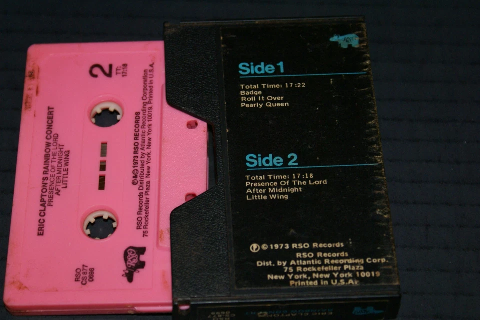 Eric Clapton's Rainbow Concert Cassette Tape 1973 RSO records Rare VG/VG+ OOP - Image 2 of 4