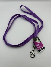 Pet Leash Small Purple Nylon 3/8-Inch-Wide by 5-Feet Long by Meijer
