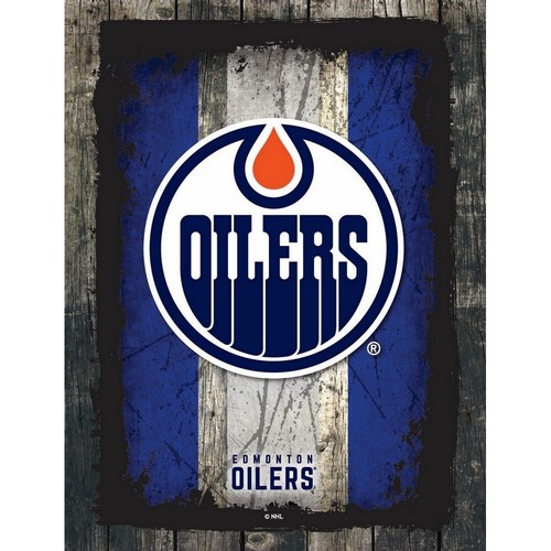 NHL - Logotipo de Edmonton Oilers lona logotipo equipo de hockey - Imagen 2 de 3