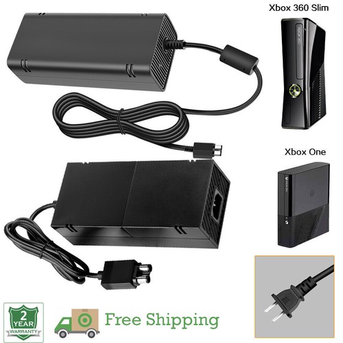For Xbox One X/S Xbox 360 Slim AC Adapter Brick Console Charger Power