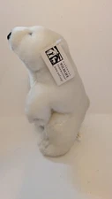 NWT National Wildlife Federation POLAR BEAR PLUSH White Stuffed Animal 8" Stand