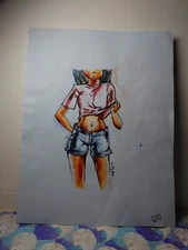 Water Colored Painting Casual Summer Day Sri Lanka Camel Paints On Premium Paper