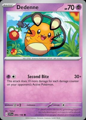 pokemon cards delaware Pokemon Dedenne (95/258) Scarlet & Violet NM