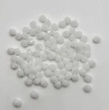 Swarovski Crystal White Alabaster Bicone Beads; 4mm (24pc) or 6mm (12pc)