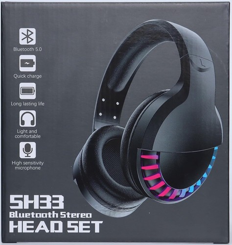 MAMBA SNAKE SH33 Cuffie Bluetooth Wireless Over Ear con Microfono per PC/Ipad - Foto 9 di 32