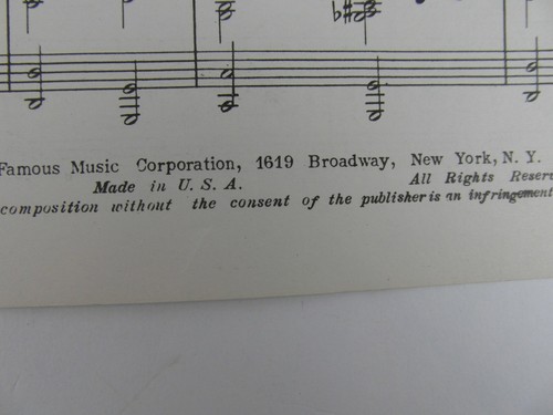 Vintage Sheet Music 1944 -Leave Us Face It (We're In Love) - Picture 2 of 4