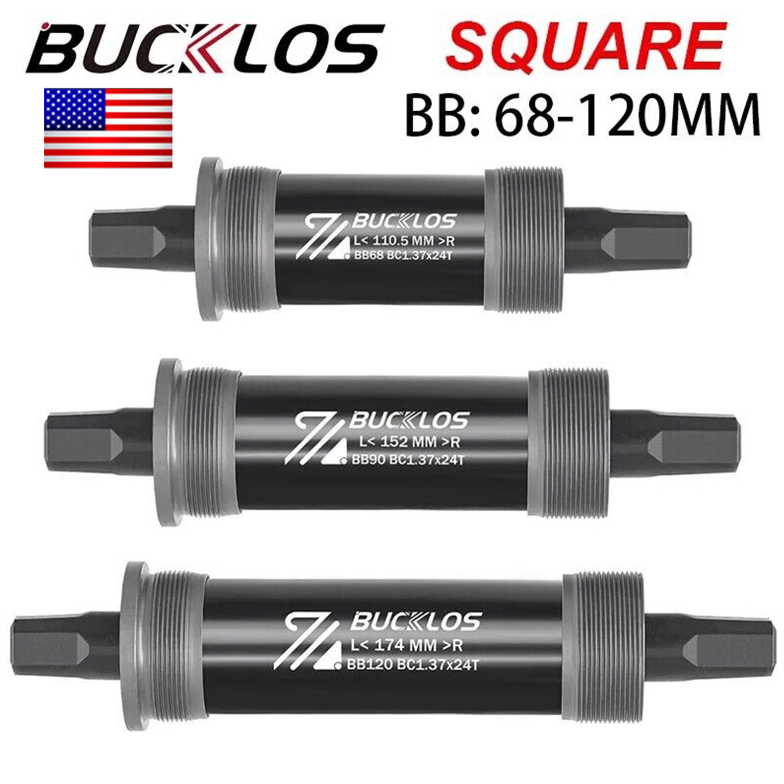 Mountain Bike manovella quadrata conica supporto inferiore BB68 cuscinetti sigillati e-bike US