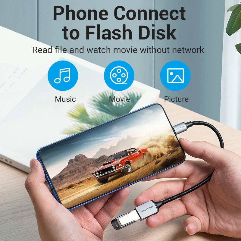 USB Type C to USB 3.0 2.0 Adapter Cable Female OTG USB Host Cord Android Device - Image 2 of 4