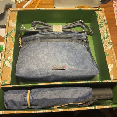 Sakroots Gift Set: Campus Mini Crossbody & Umbrella Artist Circle