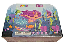 Joyin Mermaid Tin Teapot Toy Set 15 Pieces Ages 3 New Sealed 11007