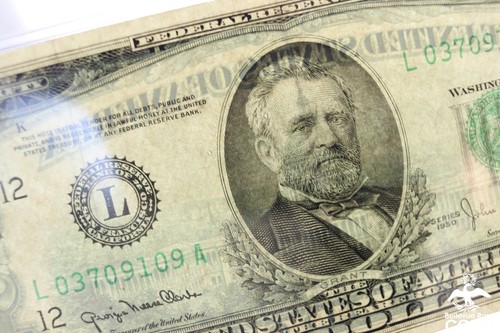1950 US $50 Federal Reserve Note MULE, GNC Treasurer, JWS Secretary o/Treasury - Picture 7 of 9