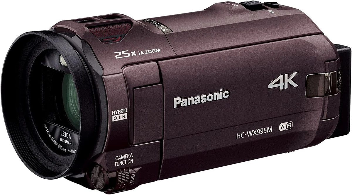 Panasonic 4K Camcorder WX995M 64GB Wipe Photo Correction Brown HC-WX995M-T Used