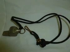  Acme THUNDERER Made in England Whistle w/ Lanyard  Lot 1-597