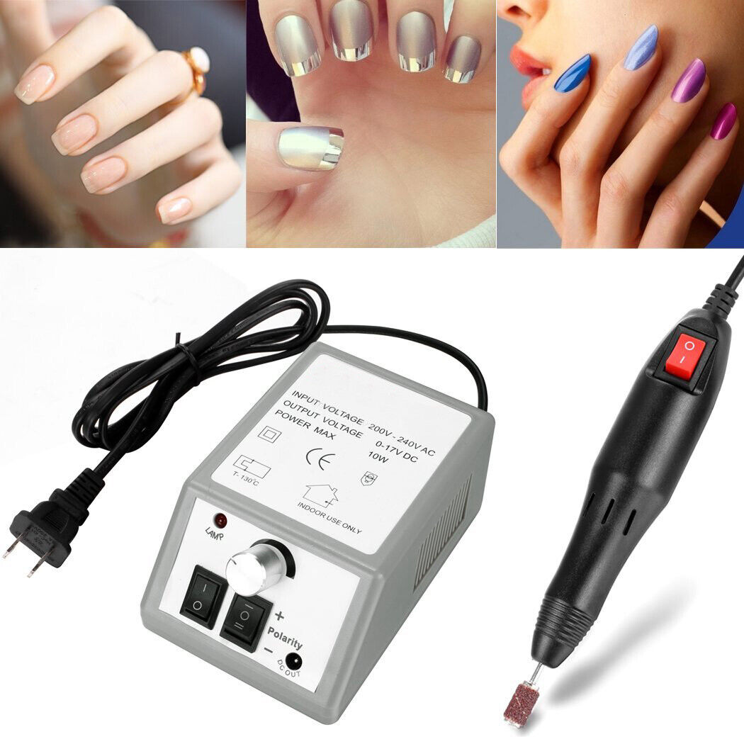 PROFESSIONAL ELECTRIC NAIL FILE DRILL Manicure Tool Pedicure Machine Set kit US