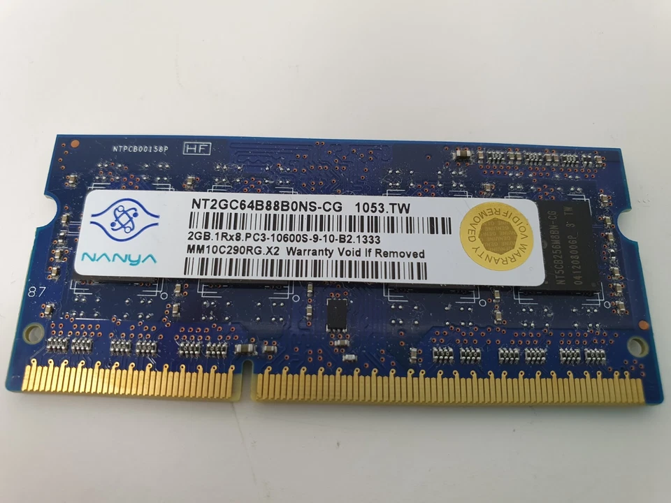 DELL XPS L501X RAM Memory 2GB PC3-10600s DDR3 NANYA NT2GC64B88B0NS-CG Genuine - Image 4 of 4