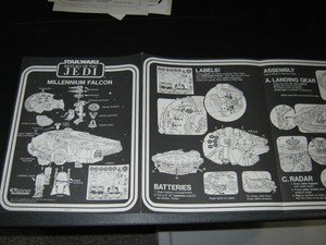 1982 Original Kenner Star Wars Millennium Falcon Instructions | eBay
