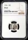 1956 Proof Roosevelt Dime certified PF 67 by NGC!