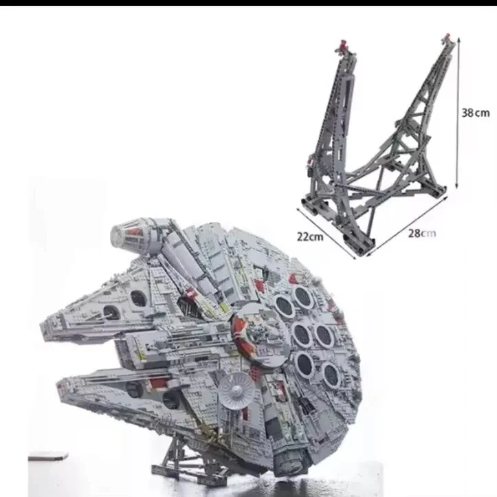 Star Wars: Millennium Falcon + kit de luz + suporte (75192) Leia a descrição - Imagem 2 de 4