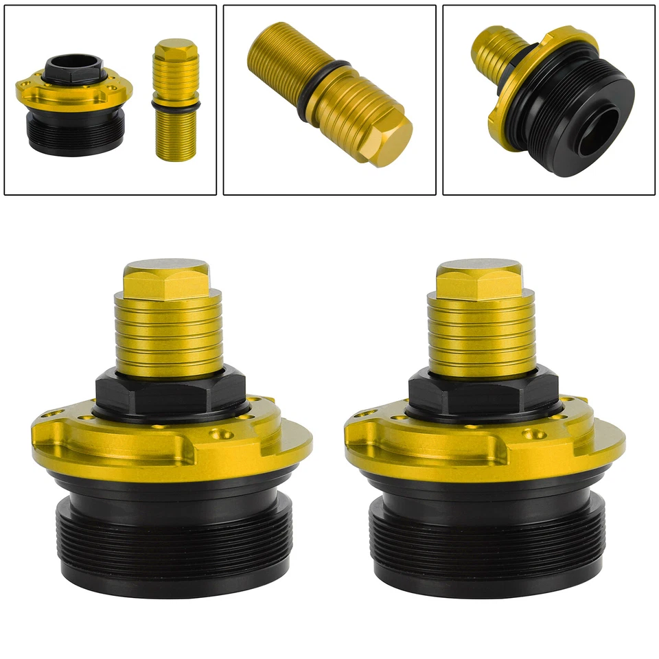 Ajustadores de amortiguador de horquilla delantera 47 mm tornillos aptos para Yamaha YZF-R15 V3.0 2017-2019 Foto 3 de 4