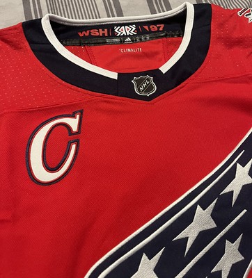 alex ovechkin washington capitals reverse retro jersey size large 52 red