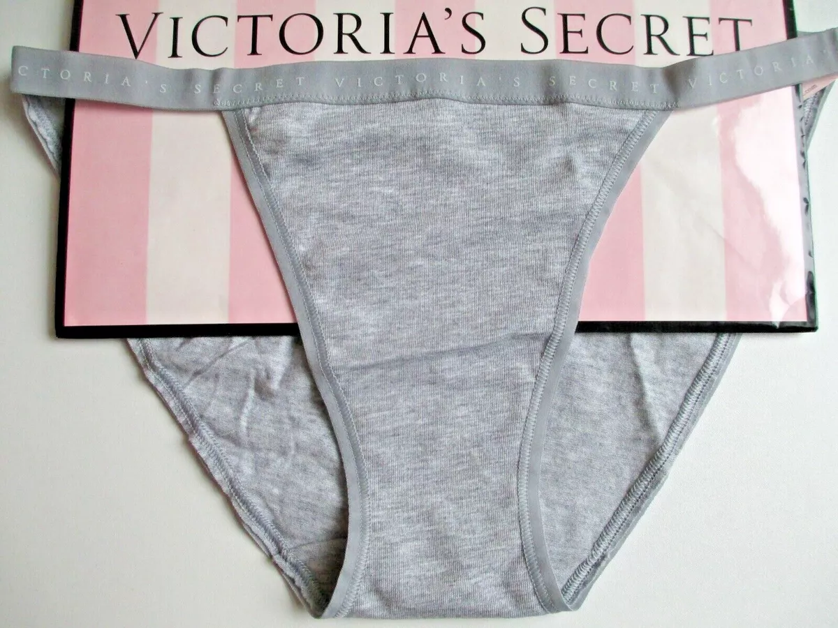 VICTORIA'S SECRET Cotton String Bikini Panty S M L XL 2XL Heather