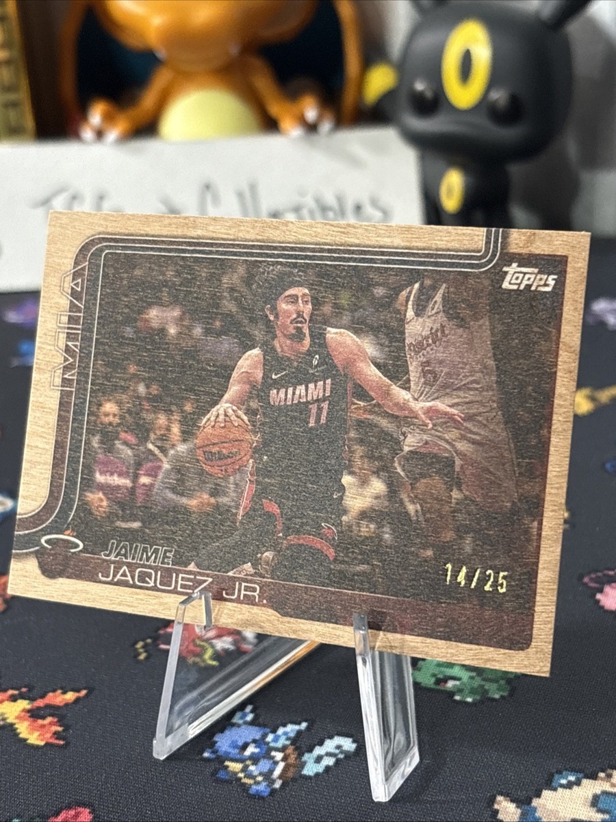 25-26 Topps NBA Flagship Basketball Jamie Jaquez Jr. Wood Parallel