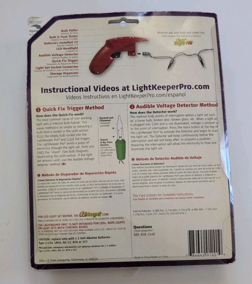 Christmas Light Keeper Pro Incandescent Light Bulb Fuse Voltage Detector Tester - Image 2 of 4