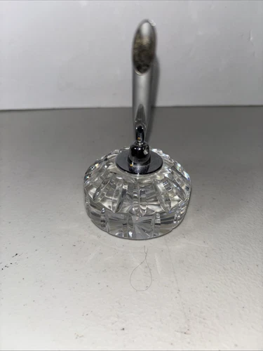 Waterford Crystal Pen Holder Paperweight Faceted Heavy Desk Executive