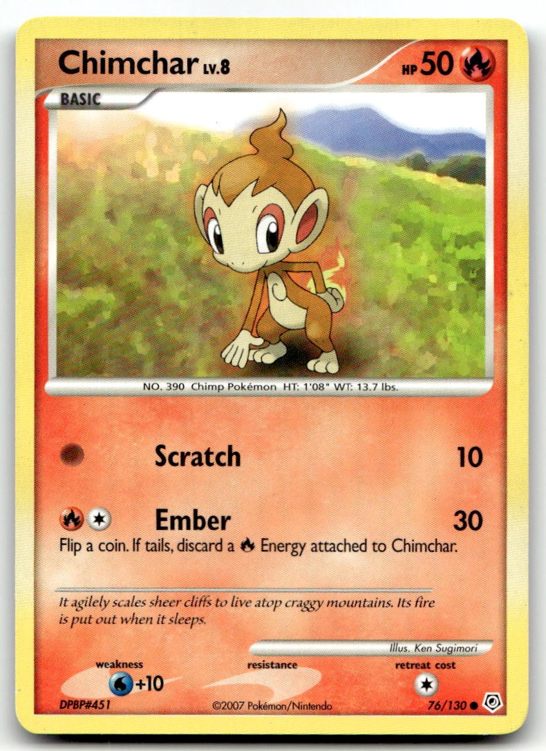 Diamond and Pearl #76/130 Chimchar