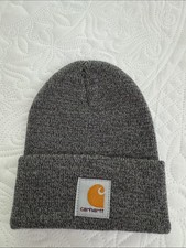 Carhartt Marled Watch Hat Gray Infant Toddler Ribbed Knit Beanie