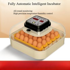 Incubator for 30 Eggs with Humidity Display, Egg Cage for Hatching Chicks