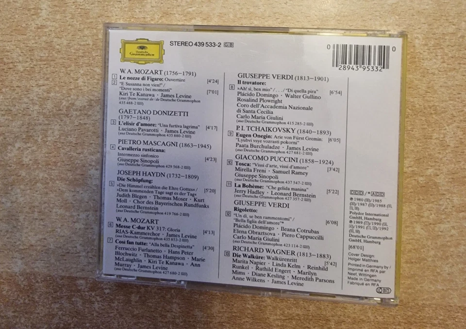 CD Das Opern-Festspiel Pavarotti Levine Liebestrank Eunegin Walküre Haydn Verdi - Bild 2 von 3