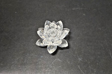 Image of Vintage Swarvoski crystal waterlily small candleholder