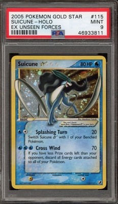 Suicune [Gold Star] #115 from Unseen Forces ((2005)) – Pokémon card