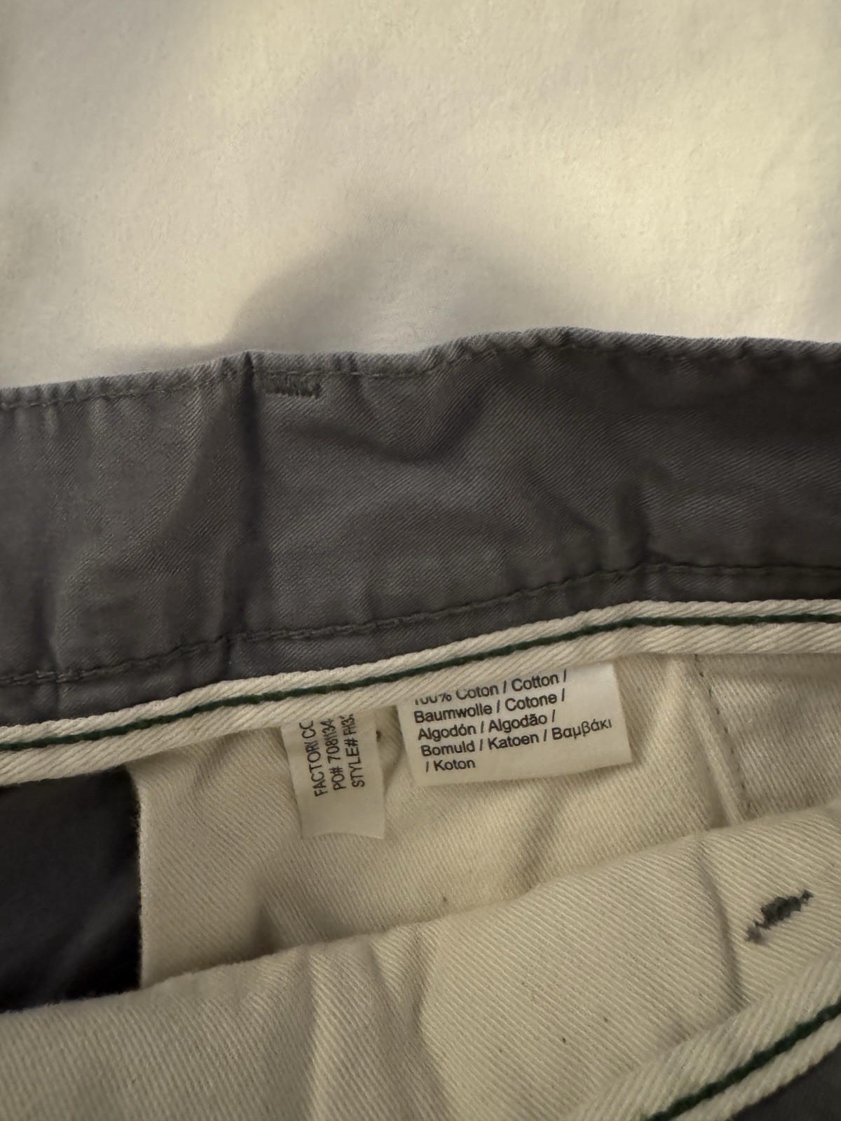 Lacoste Mens Medium Gray Chino Shorts Size 33 thumbnail 4