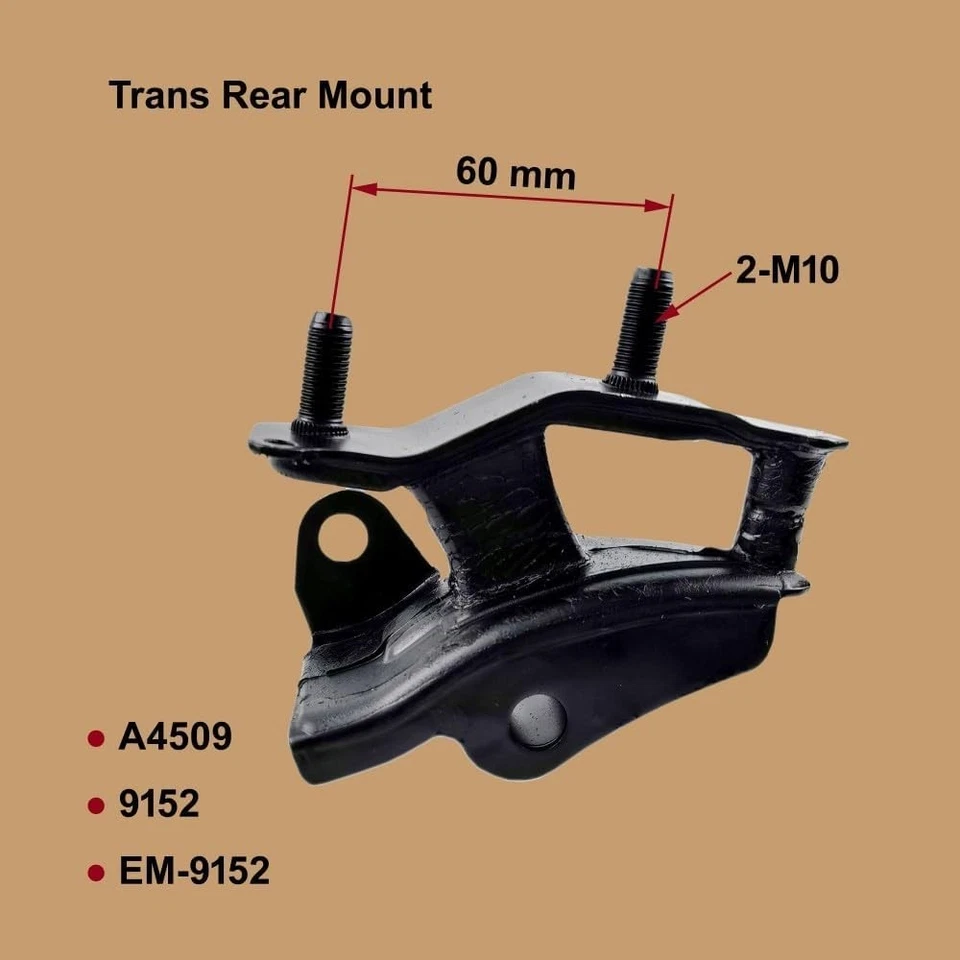 Juego de montaje de transmisión de motor 6 piezas compatible con Honda Accord 2.4L Au... Foto 3 de 4