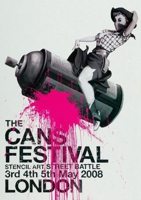 Banksy Cans Festival London großes Poster 59x84cm