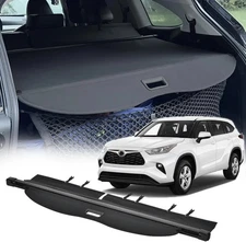Vesul Retractable Cargo Cover Compatible with Toyota for Highlander 2020-2025 