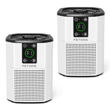 White household air purifier two-piece set, can be timed placed and aromatherapy
