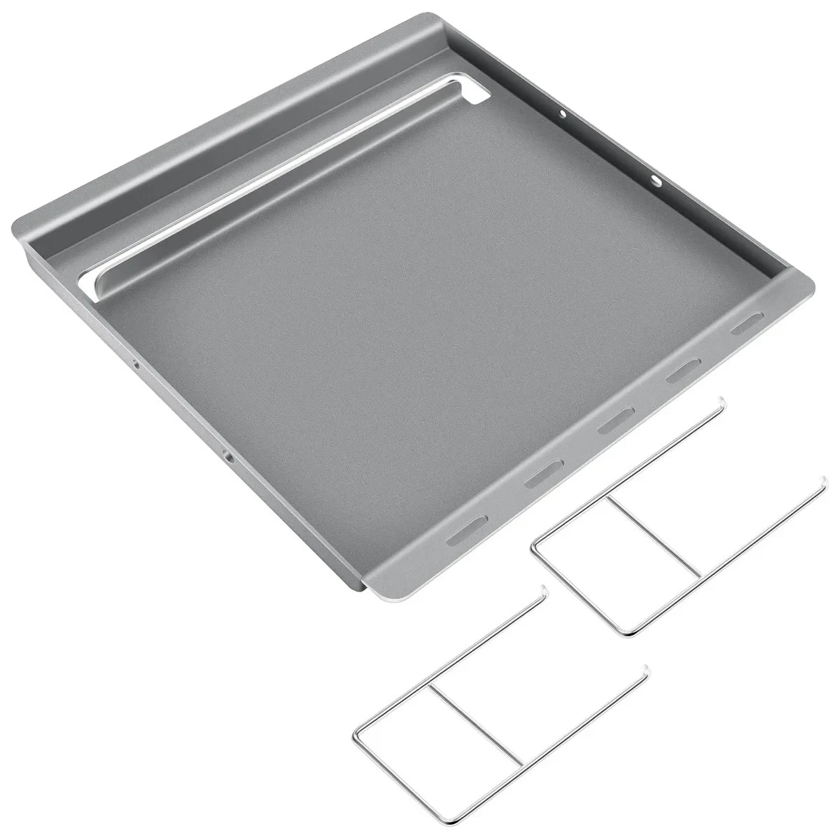 Hisencn 19.8"x19.3" Cast Iron Griddle Insert for Char-Griller & King Griller.
